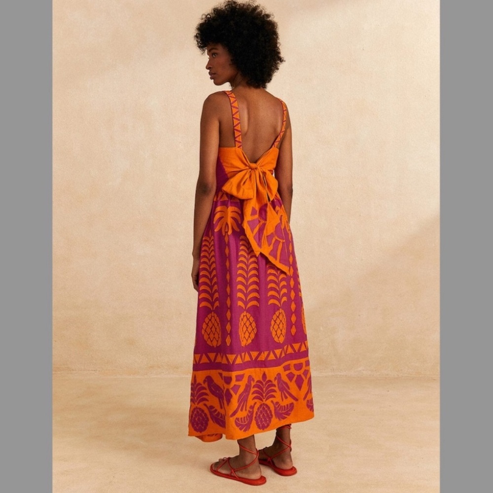 Farm Rio - Size Small - Pineapple Love Cutwork Dress (New With Tags) - Picture 7 of 7